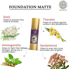 Fond de teint liquide naturel Buddha, mat Nude