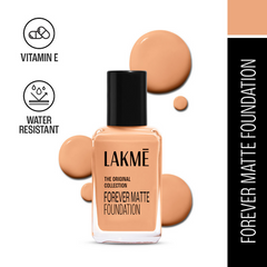 Lakme Forever Matte Foundation For Superior Coverage - Resist Shell