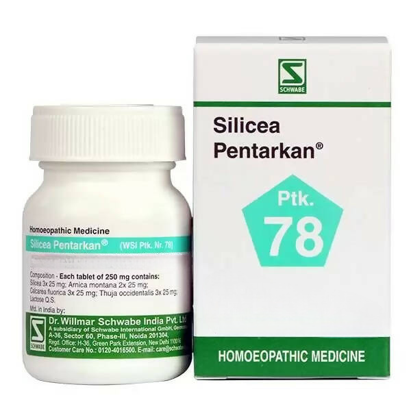 Dr. Willmar Schwabe India Comprimés Silicea Pentarkan Ptk 78
