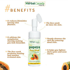 Nettoyant moussant pour le visage au miel et à la papaye Herbal Canada