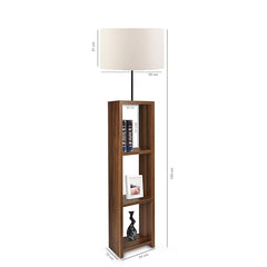 Homing Decorative Floor Lamp with 3-Shelf Storage - Modern Lighting Solutions for Home & Office